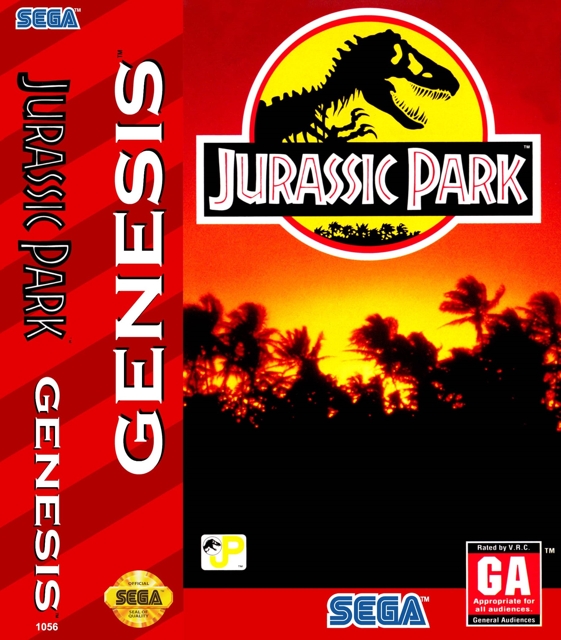 image of game casing for Jurassic Park