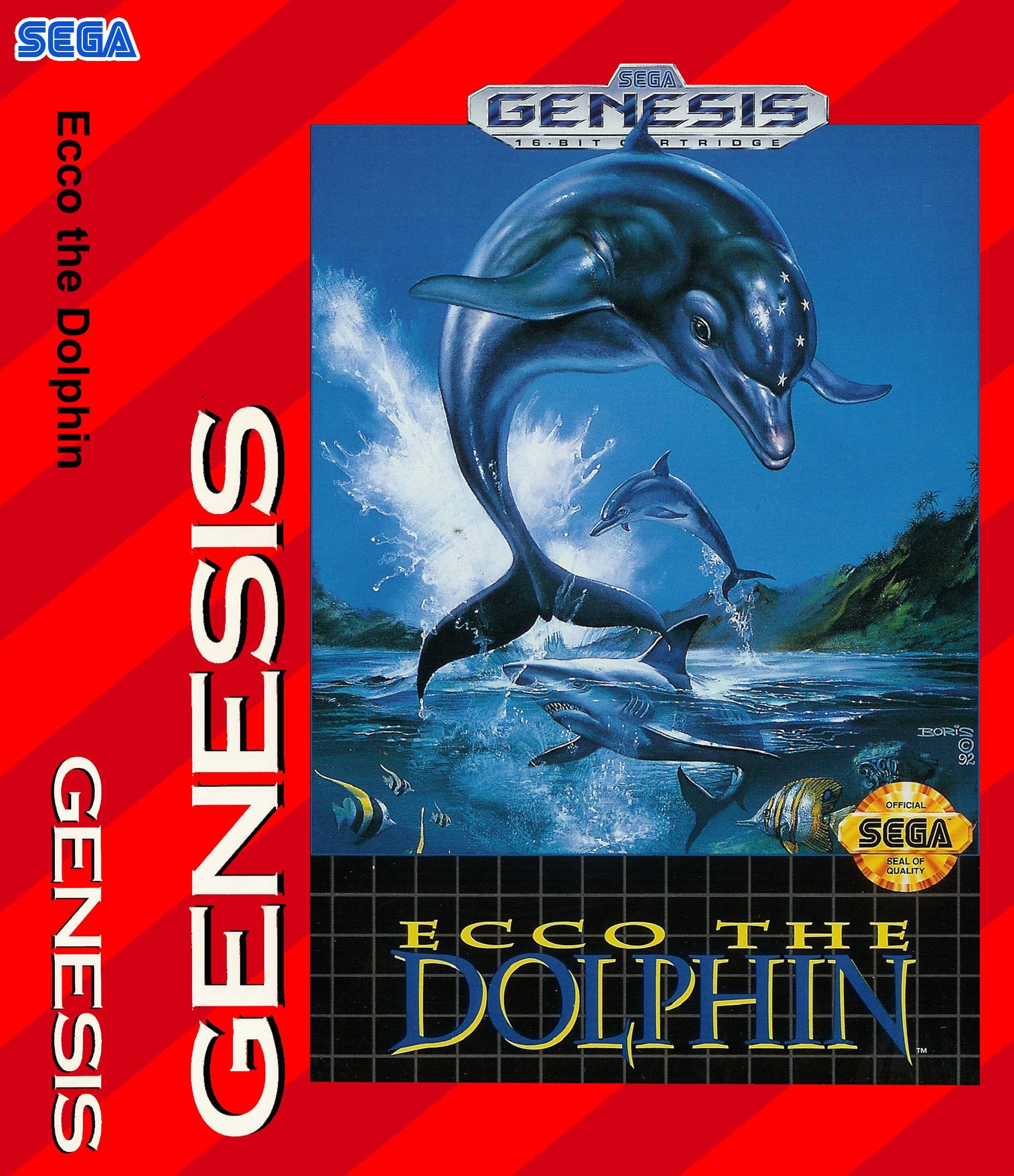 image of game casing for Ecco The Dolphin
