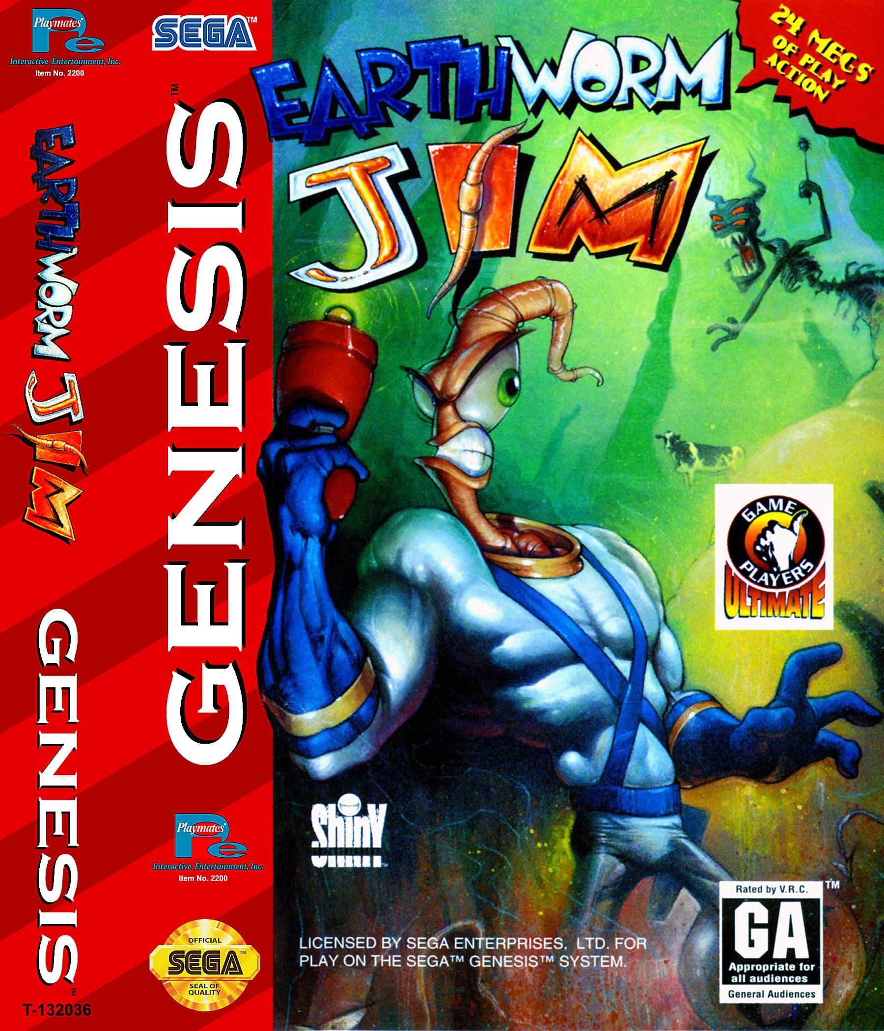image of game casing for Earth Worm Jim