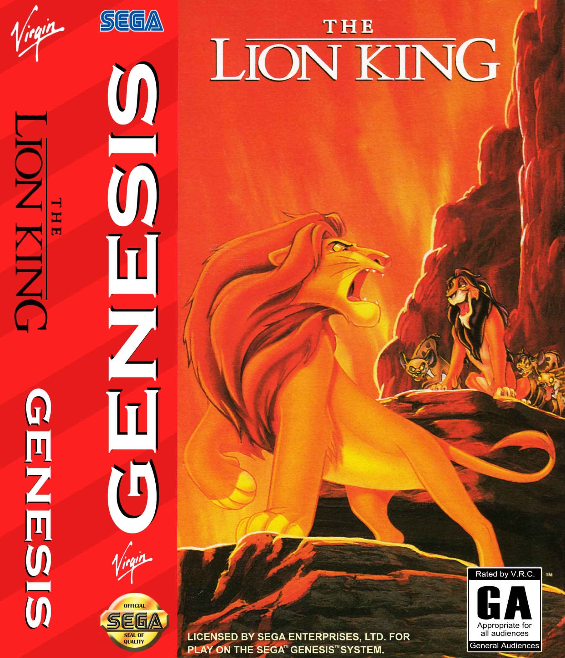 image of game casing for The Lion King