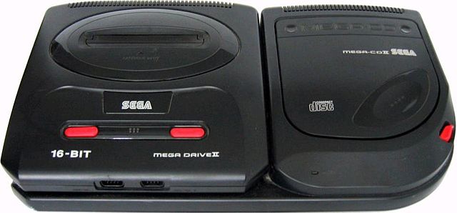 image of Mega Drive 2 with Mega CD