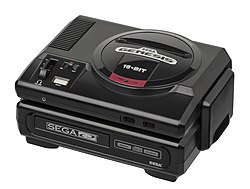 image of Mega Drive 1 with Mega CD